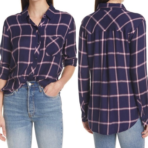 Rails Tops - NWT Rails Hunter Plaid Button up - Large